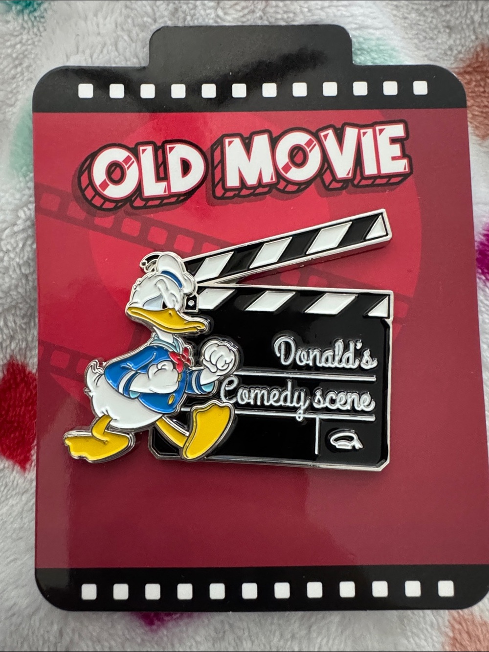 Disney Donald Duck Movie Clapperboard Enamel Pin